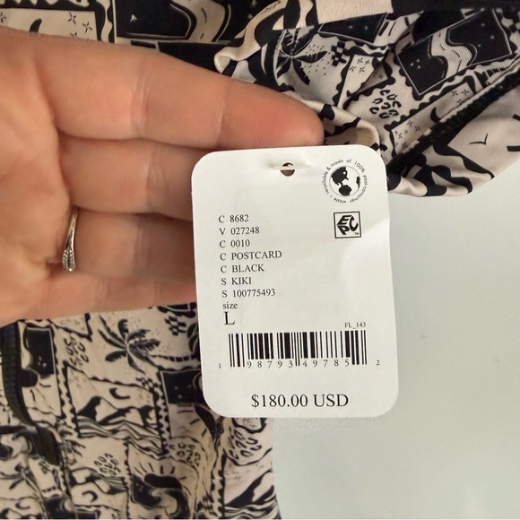 Free People Stone Fox Kiki Romper One Piece Swimsuit Postcard - Picture 5 of 6